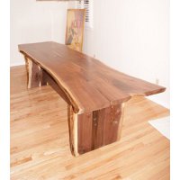 Custom 9' Black Walnut Slab Table